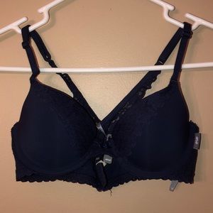 Aerie Navy Blue lace push up bra 34A